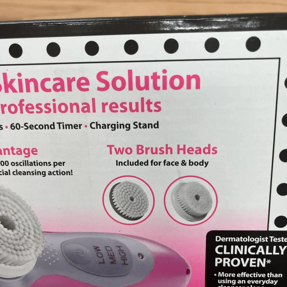 Conair‎ Just Shine Justice Sonic Skincare Solution Cleansing Brush NEW